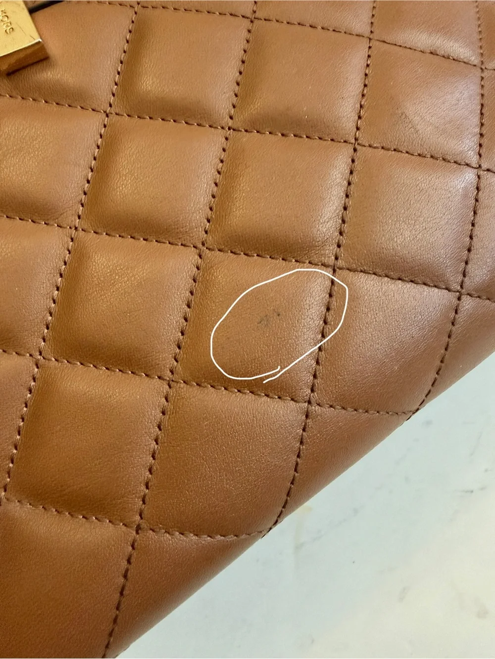 MICHAEL Michael Kors Brown Quilted Leather Selma Satchel
